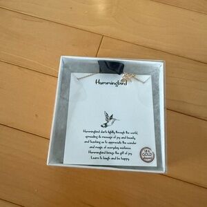 Hummingbird 18K Gold Necklace